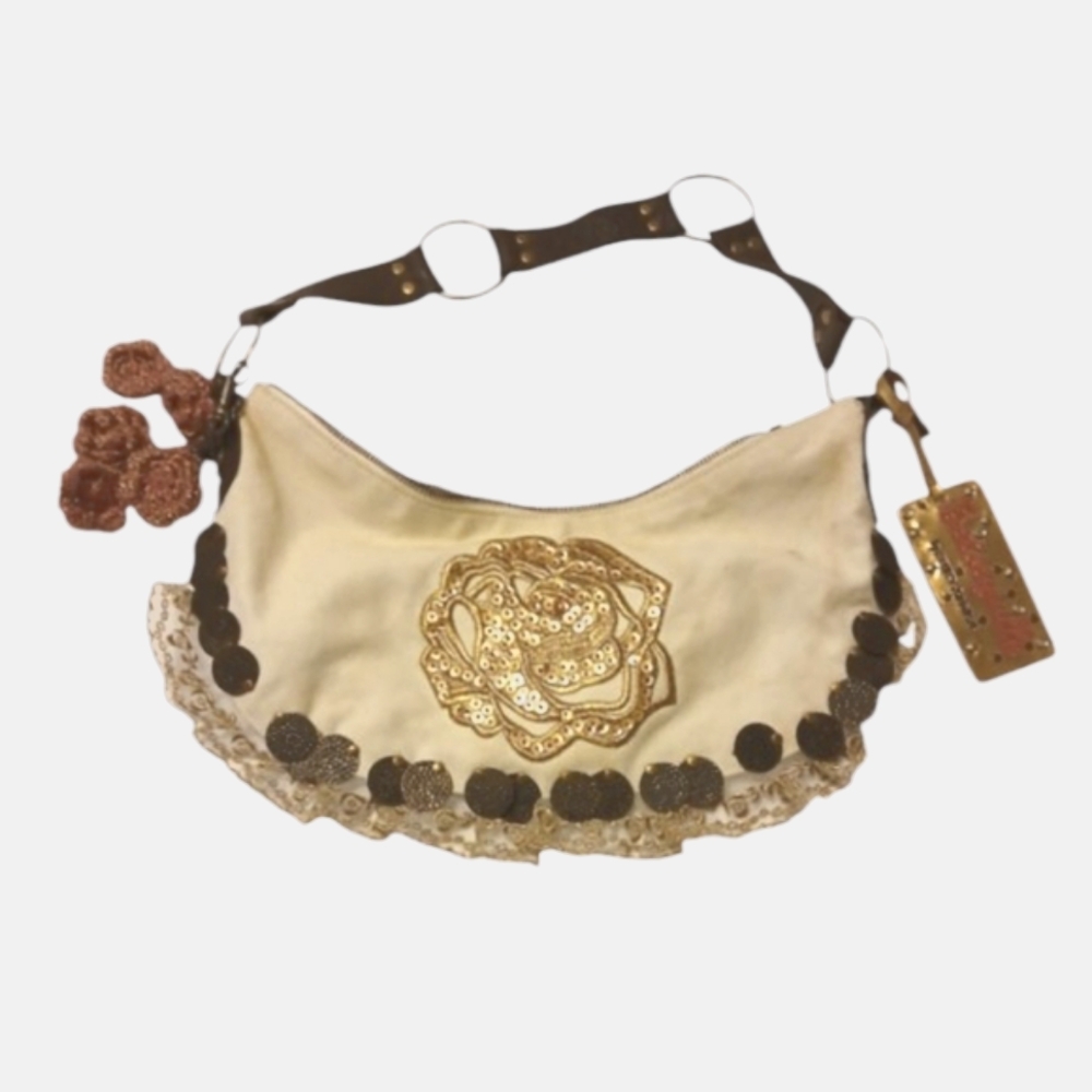 Betsey Johnson mini ruffle bag